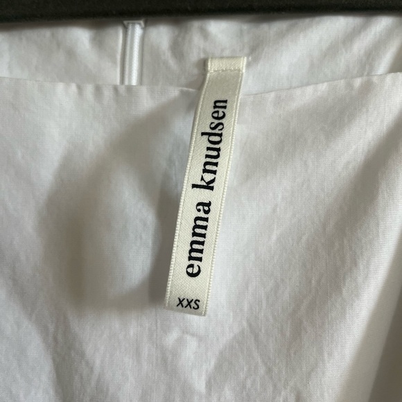 Emma Knudsen White Poplin Square neck Midi Dress - Picture 7 of 11